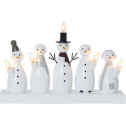 Star Trading Candlestick Snowman Adventslysestage 33cm 5stk