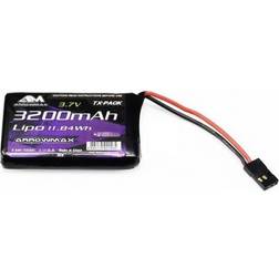ArrowMax Modelbyggeri transmitterbatterier (LiPo) 3.7 V 3200 mAh Stick JR