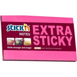 Notes Stick'N Extra Sticky rød 76x127mm 90blade