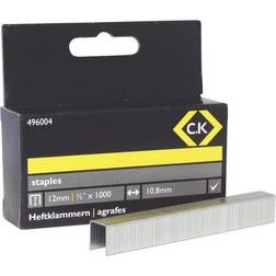 C.K 496004 Staples 10.5mm wide x 12mm deep Box Of 1000