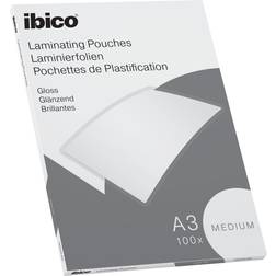 Ibico Basics Medium A3 Laminating Pouches Crystal clear Pack 100