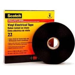 3M Scotch 22 SCOTCH22-19X33 Isoleringsbånd Scotch 22 Sort (L x B) 33 m x 19 mm 1 stk