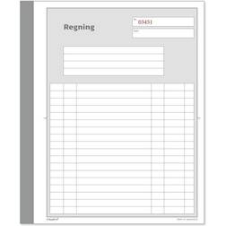 Mayland Regningsblok 2x50bl 148x200mm 10 blokke
