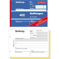 Herlitz Receipt Block A6 402 2x40 Sheets