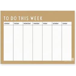 Design Letters Agenda Semanal Beige