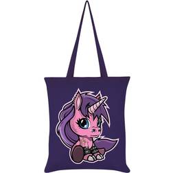 Grindstore Fearless The Baby Unicorn Tote Bag Violet