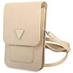 Guess Handbag GUWBSATMLG beige/beige Saffiano Triangle