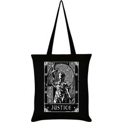 Deadly Tarot Justice Tote Bag Negro/Blanco/Varios colores