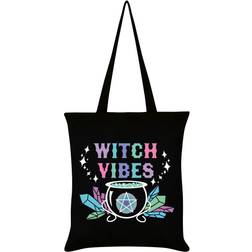 Grindstore Bolsa de tela Witch Vibes Negro