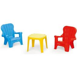 Dolu Toys Childrens Plastic Table And Chairs Set, Multicolor