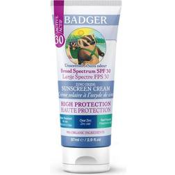 Badger Balm Sunscreen Cream Unscented SPF 30 - 87 ml