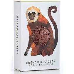 Rainforest Monkey Mini Face Puff with Red French Clay - 1 pz