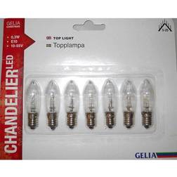 Gelia 10-55V 0,3W E10 Led 7-Pack *