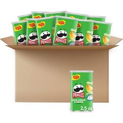 Pringles Grab & Go Sour Cream & Onion Crisps 2.5oz 12