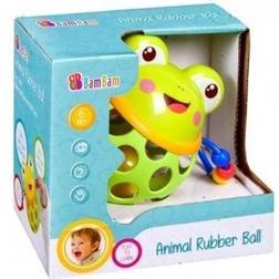 Bambam Rubber ball with rattle frog (254574)