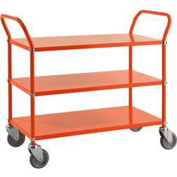 Konga Mekaniska Rullvagn 3 hyllor, 1070x450x940 mm, 250 kg, orange