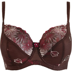 Pour Moi St Tropez Full Cup Bra - Chocolate/Red