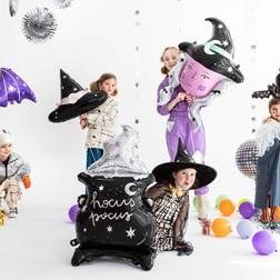 PartyDeco Folieballon Halloweenkat