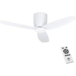 Eglo BAVARO Ceiling-flush fan w.light milky