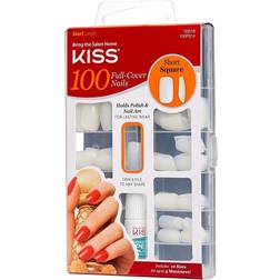 Kiss Full Cover Short Square Nails 100-pack