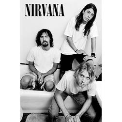 Nirvana Bathroom black white Poster