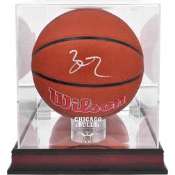 Fanatics Lonzo Ball Chicago Bulls Autographed Wilson Team Logo Basketball with Mahogany Team Logo Display Case