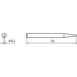 Weller 4SPI15210-1 Taille De La Panne 0.4 mm 1 pc