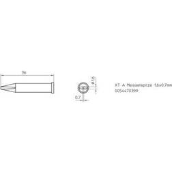 Weller XT-A Soldeerpunt 1.6 x 0.7 mm