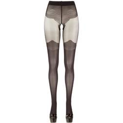 Cottelli Collection Strumpfhose mit Overknee-Design