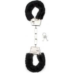 Shots Toys Furry Handcuffs, red