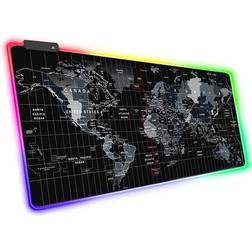 Verk Group Världskarta XXL Gaming-musmatta RGB