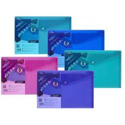 Snopake Polyfile Wallet File Polypropylene Foolscap Electra Assorted