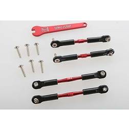 Traxxas 3741X Turnbuckle Camberstag Set Aluminium Röd