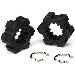 Traxxas Wheel hubs, hex (2) hex clips (2)