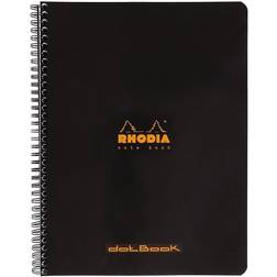 Rhodia Rhodia Wirebound Meeting Notebook Black, Dot Grid, 11-3/4" x 9"