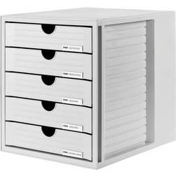 HAN SYSTEMBOX 1450-11 Desk drawer box Light grey A4, C4 No. of drawers: 5