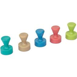 Maul 10 keglemagneter assorterede farver O 1,2 x 1,6 cm (6168499)