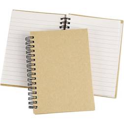 Creativ Company Notesbog med spiral, A6, 60 g, brun, 1 stk
