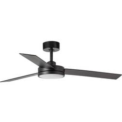 Ventilatore LED Soffitto Barth Con Lampada Nero