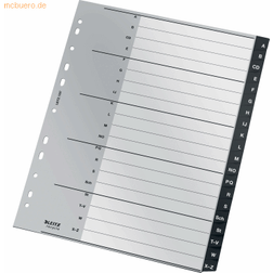 Leitz Recycle PP Tabs a4 Med 20 A til Z Tabs 90 % genbrugsplastik, 100 % genanvendelig Gennemsigtig