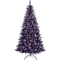 Puleo International Pre-Lit Fashion Purple Artificial Christmas Tree 198.1cm