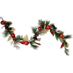 Northlight 6-ft. Autumn Harvest Artificial Christmas Garland, Red