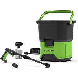 Greenworks Cordless High-Pressure Cleaner GDC60 (Li-Ion 60 V, Motor Power 650 Watts, Pressure 70 Bar, 200 l/h Flow Rate, 20 l Tank, 6 m Hose with