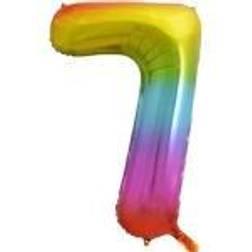 GoDan Foil balloon digit 7 rainbow 85 cm 1 universal