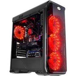 LC-Power Gaming 988B Red Typhoon ATX Pas D'alimentation Noir 3 Ventilateurs LED Pré-installés