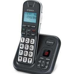 Emporia GD-61-AB Cordless Big Button DECT Phone with Digital Answering Machine