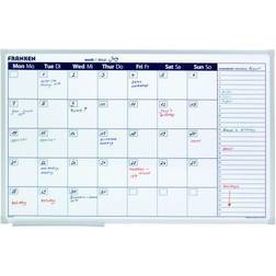 Franken VO-7 Calendrier Mensuel Blanc Magnétique 98 cm x 96 cm