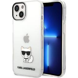 Karl Lagerfeld iPhone 14 Plus Cover Printed Choupette Transparent