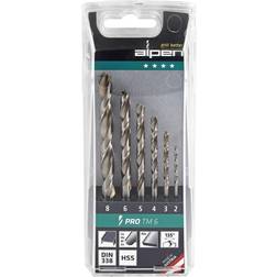 Alpen 0000111806100 HSS Metal twist drill bit set 6-piece Cylinder shank 1 pc(s)