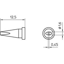 Weller Lötspitze 1.6 mm Flach LT WXP 80